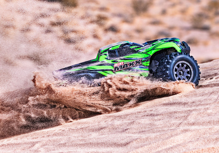 Traxxas Mini Maxx BL-2S 4WD 1:12 Niebieski Samochód Zdalnie Sterowany Model RC | 107154-1-BLUE