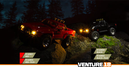 Venture18 FLUX 1985 Toyota Hilux SR5 Brushless 1/18 (czarny) | 160802 HPI