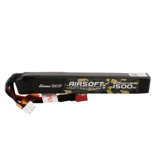 Pakiet LiPo Airsoft 1500mAh 7,4V 2S 25C, Dean T | GENS ACE