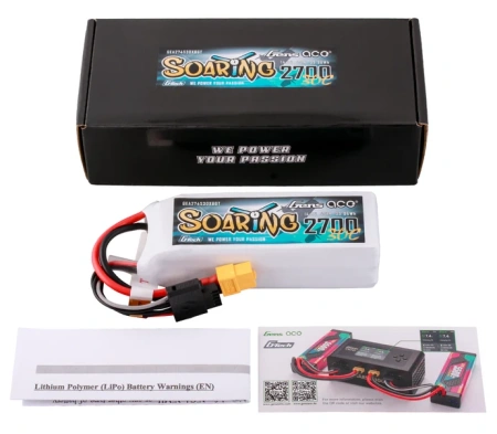 Akumulator LiPo 2700mAh 14,8V 30C 4S1P XT60 G-Tech Soaring | GEA274S30X6GT GENS ACE
