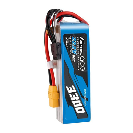 Gens Ace G-Tech 3300mAh 22.2V 60C 6S1P XT90 Lipo Battery Pack
