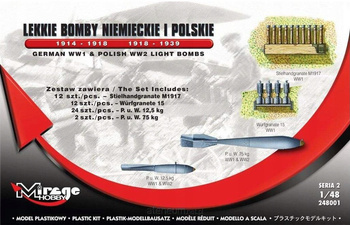 Lekkie bomby polskie i niemieckie 1:48 | 248001 MIRAGE