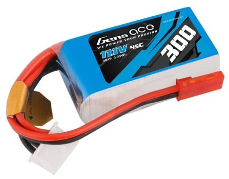 Akumulator LiPo 300mAh 11,1V 3S1P 45C JST BEC | GEA3003S45JST GENS ACE