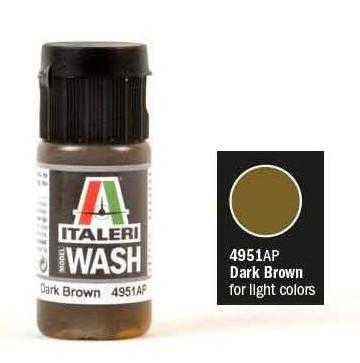 Model Wash Dark Brown (for light colors) | 4951AP ITALERI