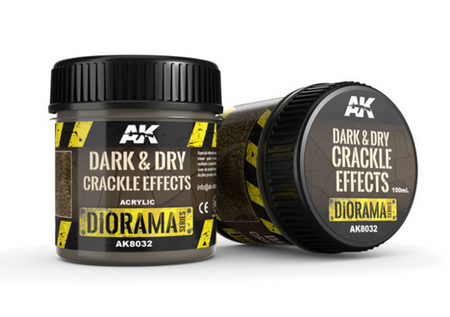 Akrylowa imitacja ciemnej wysuszonej ziemi (Dark & Dry Crackle Effects) 100ml | AK8032