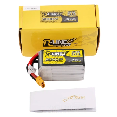 Akumulator LiPo 2000mAh 14,8V 150C 4S1P XT60U-F R-Line Version 5.0 | TAA20004S15X6 TATTU