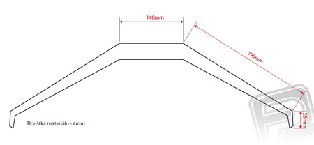 Podwozie duralowe 4mm - Skybolt