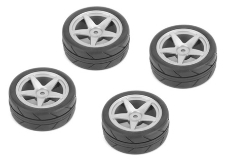 Koła 1:10 26mm szare (4szt.) | NHA478 CARTEN