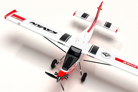 Samolot Zdalnie Sterowany Pilatus PC-6 Porter 1500mm ARF Czerwony Model RC | KAV02.8090 KAVAN