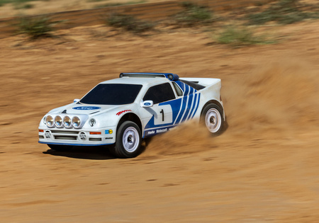 Traxxas Mini Rally VXL Ford RS200 4X4 1:12 Niebieski Samochód Zdalnie Sterowany Model RC | 108046-1-BLUE