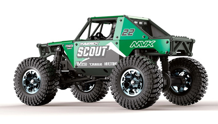 Maverick Scout24 1:24 4WD Rock Crawler RC Samochód Zdalnie Sterowany Zielony | 151302 MAVERICK