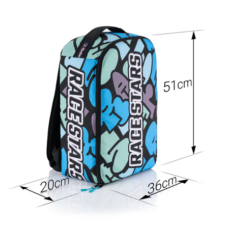 Plecak Transportowy Backpack Na Model 1/8 Blue Graffiti | RACE STARS