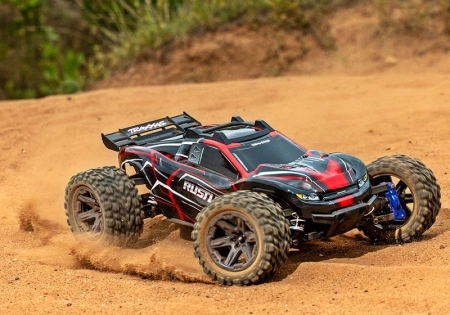 RUSTLER VXL 1:10 - bezszczotkowy BL-2s czerwony - 67164-4R TRAXXAS