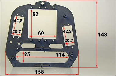 Płyta mocująca serwo-mechanizmy do modeli w skali 1:6 - FG 6117
