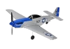 Mini Mustang P51D Scaled Warbird Airplane niebieski RTF (450mm) | TOP097B01 TOP RC HOBBY
