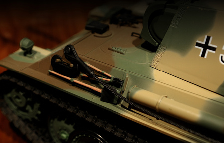 Czołg Zdalnie Sterowany German Panther Type G 1:16 RTR 2,4Ghz Model RC | 3879-1B HENG LONG