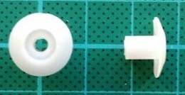 Plastikowa tuleja montażowa pod śrubę M3 - GS02