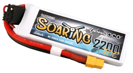 Akumulator LiPo 2200mAh 7,4V 30C 2S1P XT60 G-Tech Soaring | GEA222S30X6GT GENS ACE