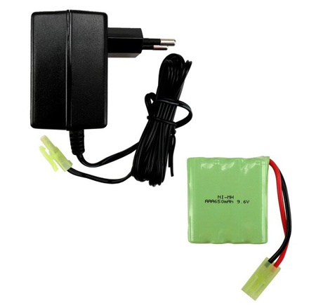 Akumulator Pakiet NiMH AAA 700mAh 9,6V Tamiya Mini + Ładowarka 11,2V 150mA SP-01081 | TOR9908041 TORRO