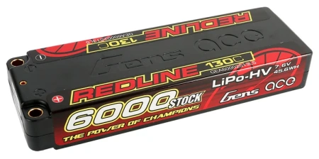 Akumulator LiPo 6000mAh 7,6V 130C 2S2P Redline 1.0 HardCase 57# HV | GEA60002S13L5 GENS ACE