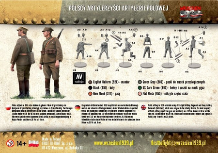 Polscy Artylerzyści Artylerii Polowej 1:72 | PL055 FIRST TO FIGHT