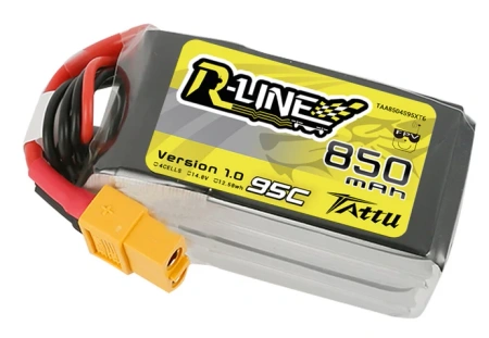 Akumulator LiPo 850mAh 14,8V 95C 4S1P XT60 R-Line | TAA8504S95XT6 TATTU