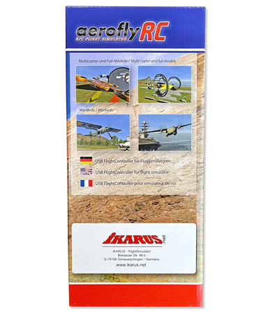 Kontroler Symulatora Lotu Flight Simulator Controller Aerofly RC Nadajnik 6CH USB | IK3036012 IKARUS