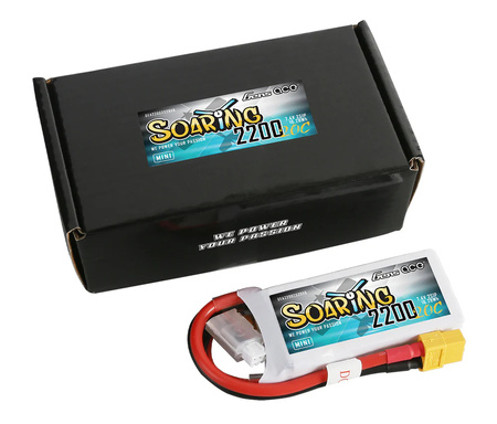 Akumulator LiPo 2200mAh 7,4V 20C 2S1P XT60 Soaring Mini | GEA22002S20X6 GENS ACE