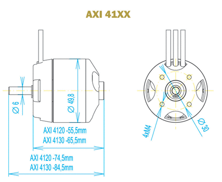 AXI 4130/16 V2 GOLD - Model Motors