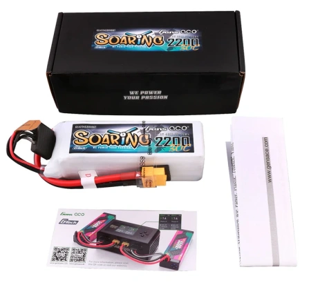 Akumulator LiPo 2200mAh 14,8V 30C 4S1P XT60 Soaring G-Tech | GEA224S30X6GT GENS ACE