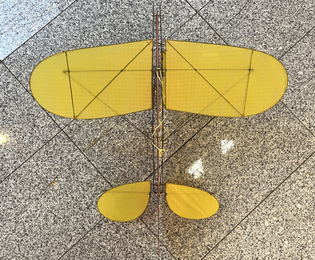 Samolot halowy z włókna węglowego i płótna KIT (680mm)