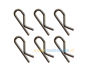 Spinki karoserii (6szt.) srebrne | TC2190-20 TOPCAR