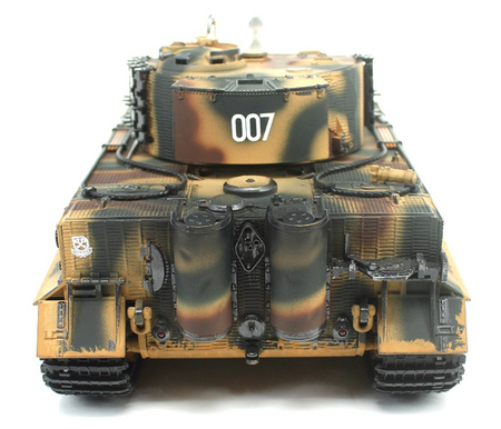 German Tiger 1 Late RTR 2,4Ghz 1/24 Czołg Zdalnie Sterowany Heng Long IR Dźwięk Painted Camo | 3841-11-L-C TAIGEN
