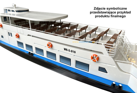 Statek Wycieczkowy Goplana 1/30 Podstawa Kadłuba z Włókna Szklanego 730mm