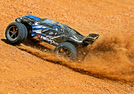 Traxxas E-Revo VXL 1:16 4WD Purpurowy Samochód Zdalnie Sterowany Model RC | 71076-8-PRPL
