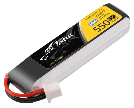 Tattu 2s 650mAh 95C 7.6V HV Lipo Battery with XT30 Long-Pack