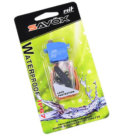 Serwo Micro SW-0267MG Waterproof IP67 (6,0kg-0,135s/60°) | SW0267MG SAVOX