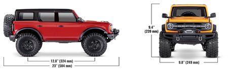 Traxxas TRX-4 Ford Bronco 1:10 Czarny Samochód Zdalnie Sterowany Model RC | 92076-4-BLK