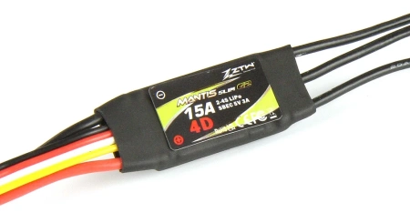 Regulator Obrotów ESC Bezszczotkowy ZTW Mantis Slim G2 15A 2-4S SBEC | ZTWSLIM15