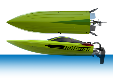 Motorówka Model Łodzi RC Mosasaurus 577mm Bezszczotkowa Zielona | UDI018 UDI RC