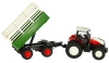 Traktor RC Zdalnie Sterowany Ciągnik Rolniczy z Przyczepą 1:24 2,4GHz Zabawka Farma