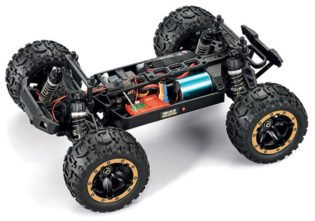 BlackZon Slyder Turbo Brushless MT Monster Truck 1/16 4WD Bezszczotkowy Złoty Samochód Zdalnie Sterowany Model RC | 540212
