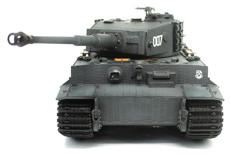 German Tiger 1 Late Painted Gray RTR 2,4Ghz 1/24 Czołg Zdalnie Sterowany Heng Long IR Dźwięk Szary | 3841-11-L-G TAIGEN