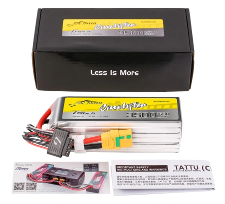 Akumulator LiPo 3500mAh 22,2V 150C 6S1P XT90 G-Tech Cinelifter | TAA35006S15X9 TATTU