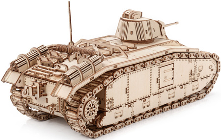 Little Story Drewniane Puzzle Model 3D Czołg Char B1 World of Tanks 29x11x13cm | WOT06