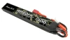 Gens ace 25C 1300mAh 2S1P 7.4V Saddle Airsoft Gun Lipo Battery with T Plug