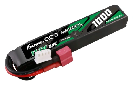 Akumulator LiPo 1000mAh 11,1V 25C 3S1P Airsoft Gun Dean-T | GEA10003S25D GENS ACE