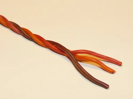 Przewód Kabel Trójżyłowy Serwa Skręcany Skrętka 3x0,5mm2 1m Silikonowy