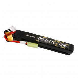 Pakiet LiPo Airsoft 1500mAh 11,1V 3S 25C, (2+1) Mini Tamiya | GENS ACE