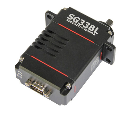 Serwo Cyfrowe Wieloobrotowe HiTEC SG33BL-T-12V (DB9 SUB) 360° 9-15V 147kg/cm 0,185s/60° IP68 | 1-00932
